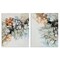 Stupell Industries Abstract Alcohol Ink Blue Copper 2 pc Canvas Wall Art Set Design by Incado